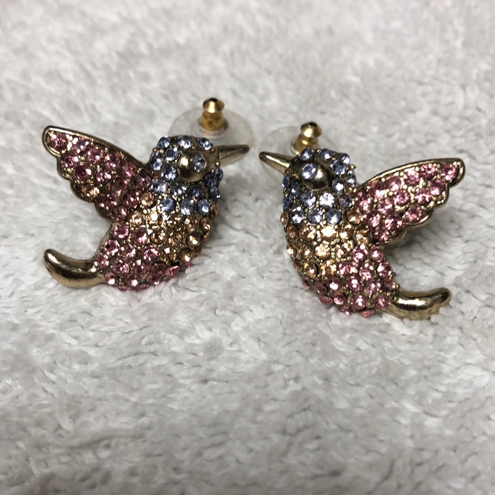 Betsy Johnson Hummingbird Earrings